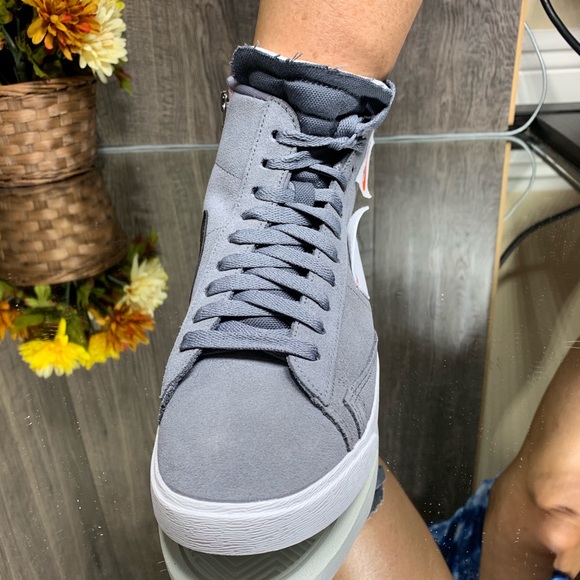 ❤️NWT NIKE W BLAZER MID REBEL shoes cool grey/whit - Picture 6 of 8